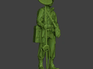 american engineer soldier ww2 stand a9 3D Print Model