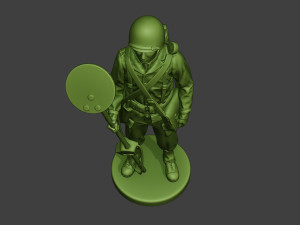 american engineer soldier ww2 stand a9 Model do druku 3D