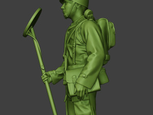american engineer soldier ww2 stand a9 Model do druku 3D