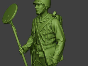 american engineer soldier ww2 stand a9 3D Print Model