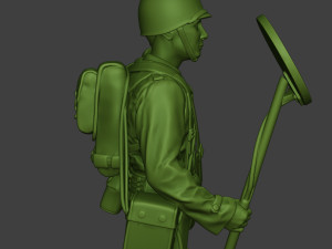 american engineer soldier ww2 stand a9 Model do druku 3D