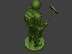 american engineer soldier ww2 stand a9 Model do druku 3D