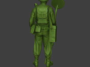 american engineer soldier ww2 stand a9 Model do druku 3D
