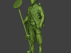 american engineer soldier ww2 stand a9 Model do druku 3D