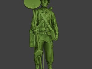 american engineer soldier ww2 stand a9 Model do druku 3D