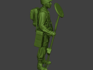 american engineer soldier ww2 stand a9 Model do druku 3D