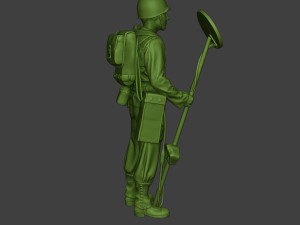 american engineer soldier ww2 stand a9 Model do druku 3D