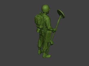 american engineer soldier ww2 stand a9 Model do druku 3D
