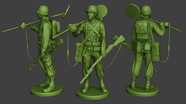 american engineer soldier ww2 stand2 a9 Modèles 3D en vedette .c4d .max .obj .3ds .fbx .stl .blend 