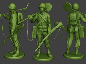 american engineer soldier ww2 stand2 a9 3D Print Model