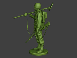 american engineer soldier ww2 stand2 a9 Modèles 3D en vedette