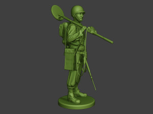 american engineer soldier ww2 stand2 a9 Modèles 3D en vedette