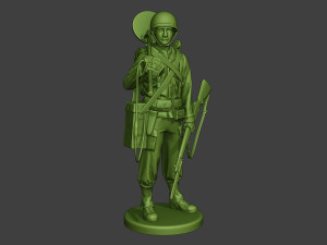 american engineer soldier ww2 stand2 a9 Modèles 3D en vedette
