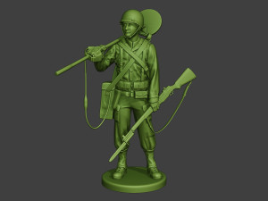 american engineer soldier ww2 stand2 a9 Modèles 3D en vedette