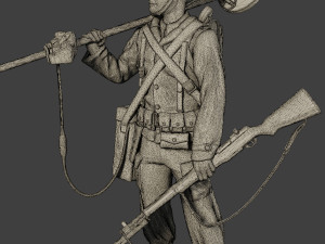american engineer soldier ww2 stand2 a9 Modèles 3D en vedette