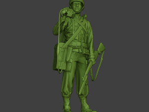 american engineer soldier ww2 stand2 a9 Modèles 3D en vedette