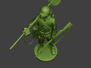 american engineer soldier ww2 stand2 a9 Modèles 3D en vedette