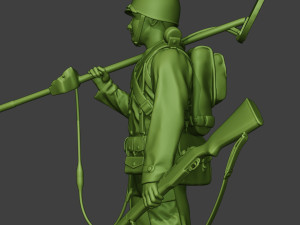 american engineer soldier ww2 stand2 a9 Modèles 3D en vedette