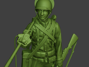 american engineer soldier ww2 stand2 a9 Modèles 3D en vedette