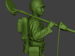 american engineer soldier ww2 stand2 a9 Modèles 3D en vedette
