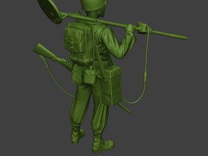 american engineer soldier ww2 stand2 a9 Modèles 3D en vedette