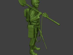 american engineer soldier ww2 stand2 a9 Modèles 3D en vedette