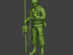 american engineer soldier ww2 talkradio a9 3D-Druckmodell