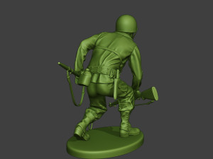 american engineer soldier ww2 crouch a9 3D Print Model