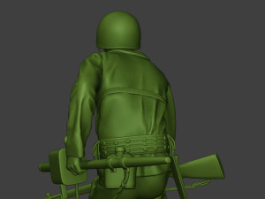 american engineer soldier ww2 crouch a9 3D Print Model
