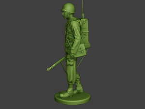 american engineer soldier ww2 walk a9 3D Print Model