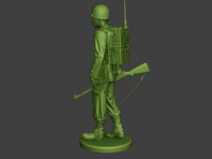 american engineer soldier ww2 walk a9 3D प्रिंट मॉडल
