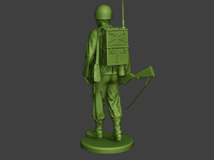 american engineer soldier ww2 walk a9 3D प्रिंट मॉडल