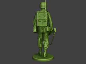 american engineer soldier ww2 walk a9 3D प्रिंट मॉडल