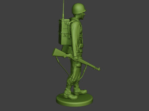 american engineer soldier ww2 walk a9 3D प्रिंट मॉडल