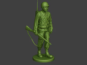 american engineer soldier ww2 walk a9 3D Print Model