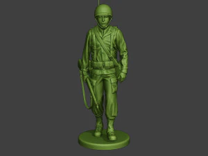 american engineer soldier ww2 walk a9 3D Print Model