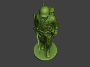 american engineer soldier ww2 walk a9 3D Print Model