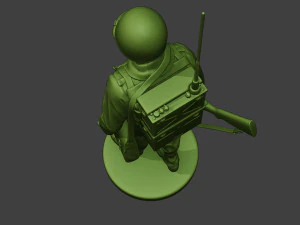 american engineer soldier ww2 walk a9 3D Print Model