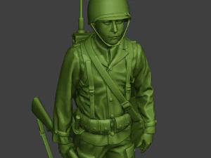 american engineer soldier ww2 walk a9 3D Print Model