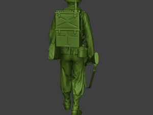 american engineer soldier ww2 walk a9 3D प्रिंट मॉडल