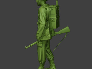 american engineer soldier ww2 walk a9 3D प्रिंट मॉडल