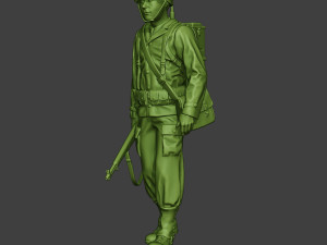 american engineer soldier ww2 walk a9 3D प्रिंट मॉडल