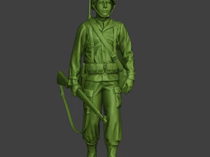 american engineer soldier ww2 walk a9 3D Print Model