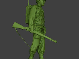 american engineer soldier ww2 walk a9 3D Print Model