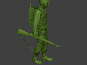 american engineer soldier ww2 walk a9 3D प्रिंट मॉडल