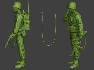 american engineer soldiers ww2 scr-300 a9 3D Print Model