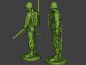 american engineer soldiers ww2 scr-300 a9 3D Print Model