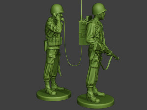 american engineer soldiers ww2 scr-300 a9 3D Print Model