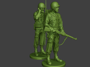 american engineer soldiers ww2 scr-300 a9 3D Print Model