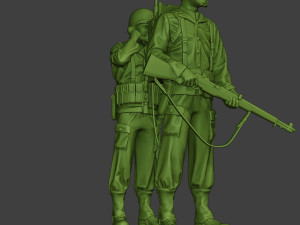 american engineer soldiers ww2 scr-300 a9 3D Print Model
